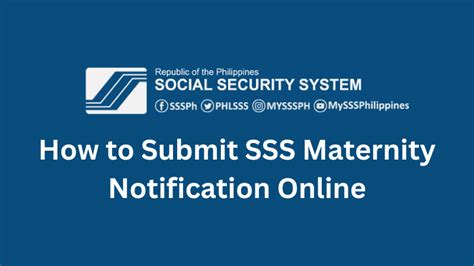 web notifications.sss.gov.ph|How to submit Maternity Notification via the SSS website.